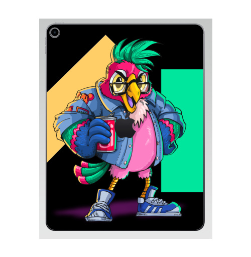 Наклейка на Планшет Apple iPad 7 2019 Попугай Кешью,  купить в Москве – интернет-магазин Allskins, милые животные, персонажи, птицы, кеды, хулиган, мультфильмы