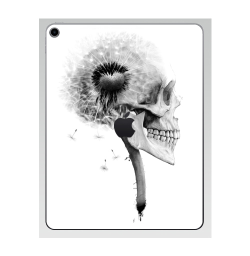 Наклейка на Планшет Apple iPad 7 2019 ОДУВАНЧ,  купить в Москве – интернет-магазин Allskins, розыгрыш, прикол, череп, скелет, цветы, идея, металл, rock