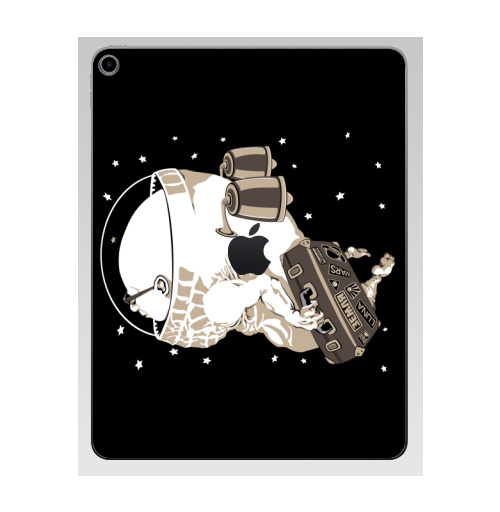 Наклейка на Планшет Apple iPad 7 2019 Космический туризм,  купить в Москве – интернет-магазин Allskins, космос, космонавтика, космонавтики, астронавт, галактика, звезда, чемодан, туризм