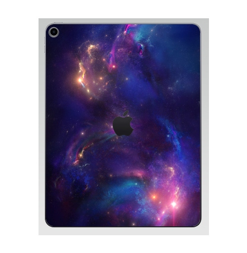 Наклейка на Планшет Apple iPad 7 2019 Звездная туманность,  купить в Москве – интернет-магазин Allskins, звезда, космос, небо, фагтастика, графика, туманность, светлый, яркий, красочно, огни, путешествия, ночь, стильно, Даль