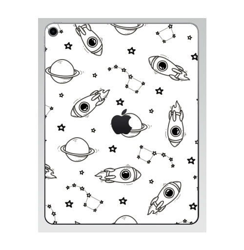 Наклейка на Планшет Apple iPad 7 2019 Космо-паттерн,  купить в Москве – интернет-магазин Allskins, классика, космос, полёт, звезда, созвездие, земля, вселенная