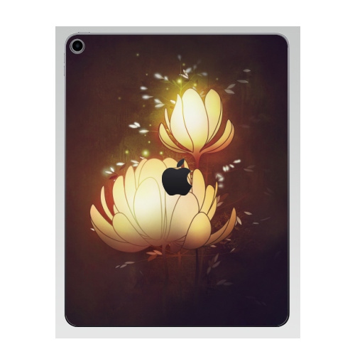 Наклейка на Планшет Apple iPad 7 2019 Яркие вечерние,  купить в Москве – интернет-магазин Allskins, цветы, рисунки, светлый, природа, искусство, плакат, графика, лепески, ночь, вечеринка, яркий, лес, цифровая, живопись, бутон, концепт