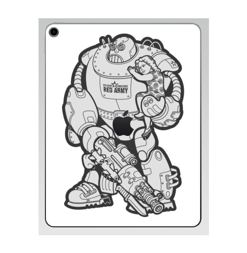 Наклейка на Планшет Apple iPad 7 2019 На страже границ!,  купить в Москве – интернет-магазин Allskins, мужик, военные, робот, пикник, 300 Лучших работ