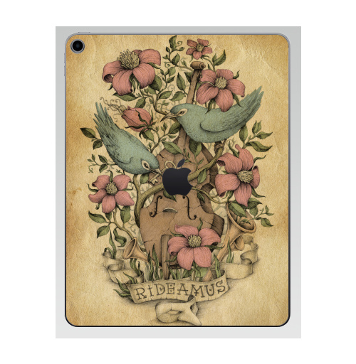 Наклейка на Планшет Apple iPad 7 2019 Rideamus,  купить в Москве – интернет-магазин Allskins, милые животные, 300 Лучших работ, цветы, птицы, текстура, контрабас, женские