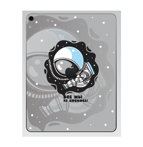 Наклейка на Планшет Apple iPad 7 2019 Космонавт,  купить в Москве – интернет-магазин Allskins, люди, космос, рождение, человек