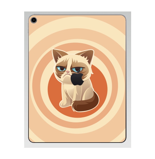 Наклейка на Планшет Apple iPad 7 2019 Сурове, грустне, котячне,  купить в Москве – интернет-магазин Allskins, милые животные, 300 Лучших работ, любовь, кошка, персонажи, женские
