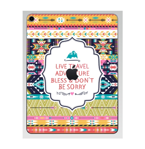 Наклейка на Планшет Apple iPad 7 2019 Декоративный орнамент в американском стили,  купить в Москве – интернет-магазин Allskins, паттерн, Мексика, текстура, навахо, модный, Перуанская, мода, текстиль