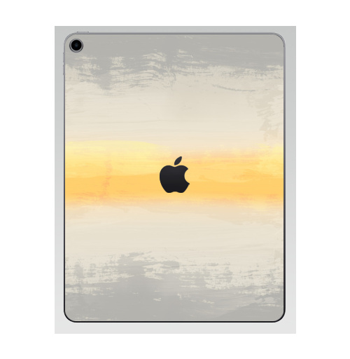 Наклейка на Планшет Apple iPad 7 2019 Лучик света,  купить в Москве – интернет-магазин Allskins, серый, желтый, узор, текстура, паттерн