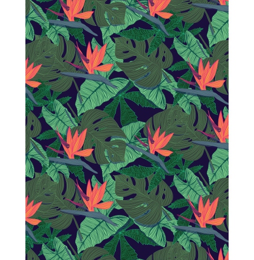 Наклейка на Планшет Apple iPad Pro 11 (2nd Gen) 2020 A2228 Тропический паттерн,  купить в Москве – интернет-магазин Allskins, сочный, монстера, птицы, рай, цветы, текстура, паттерн, джунгли, тропики