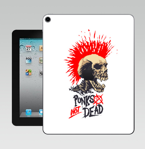Наклейка на Планшет Apple iPad 10.2 Gen 8 Wi-Fi Punk not dead,  купить в Москве – интернет-магазин Allskins, панк, punknotdead, rock, череп
