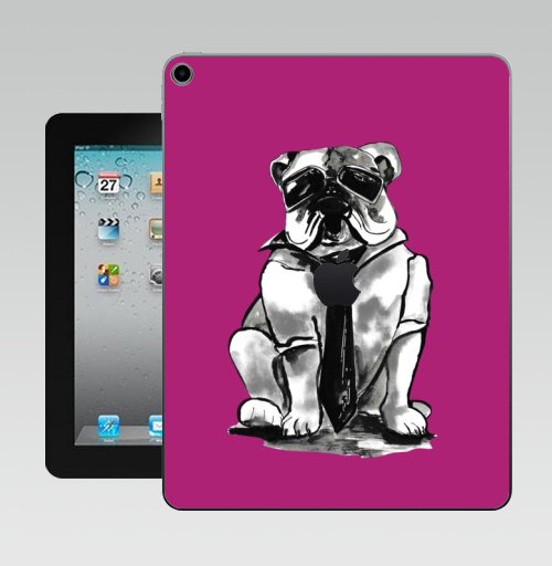 Наклейка на Планшет Apple iPad 10.2 Gen 8 Wi-Fi Гроза района,  купить в Москве – интернет-магазин Allskins, собаки, персонажи, графика, розовый, прикол, круто