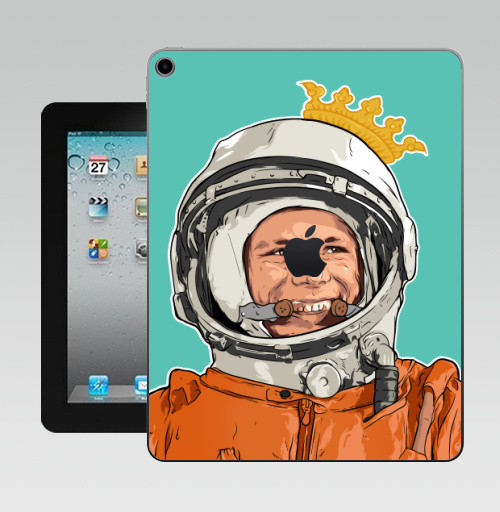 Наклейка на Планшет Apple iPad 10.2 Gen 8 Wi-Fi Гагарин,  купить в Москве – интернет-магазин Allskins, космос, космонавтика