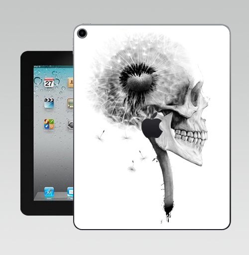 Наклейка на Планшет Apple iPad 10.2 Gen 8 Wi-Fi ОДУВАНЧ,  купить в Москве – интернет-магазин Allskins, розыгрыш, прикол, череп, скелет, цветы, идея, металл, rock