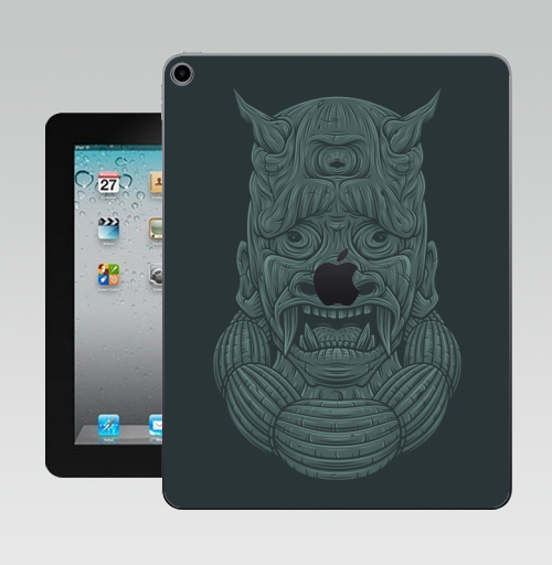 Наклейка на Планшет Apple iPad 10.2 Gen 8 Wi-Fi СТРАДАЛЕЦ,  купить в Москве – интернет-магазин Allskins, мистика, персонажи, маска, демоны, Япония, японская, Мифы, сказки, лицо, монстры, статуя, классика