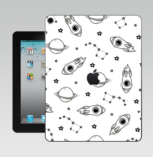 Наклейка на Планшет Apple iPad 10.2 Gen 8 Wi-Fi Космо-паттерн,  купить в Москве – интернет-магазин Allskins, классика, космос, полёт, звезда, созвездие, земля, вселенная