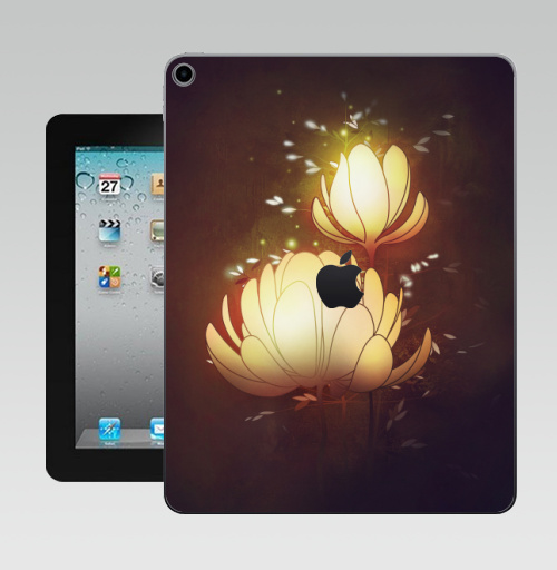 Наклейка на Планшет Apple iPad 10.2 Gen 8 Wi-Fi Яркие вечерние,  купить в Москве – интернет-магазин Allskins, цветы, рисунки, светлый, природа, искусство, плакат, графика, лепески, ночь, вечеринка, яркий, лес, цифровая, живопись, бутон, концепт