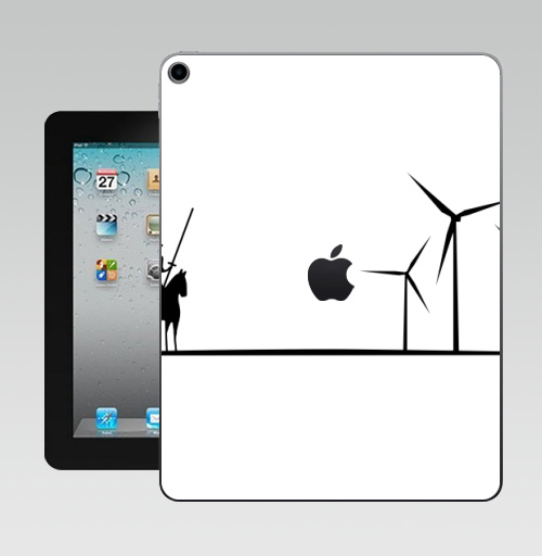 Наклейка на Планшет Apple iPad 10.2 Gen 8 Wi-Fi Дон Кихот,  купить в Москве – интернет-магазин Allskins, философские, герои, книга, минимализм, прикол, донкихот
