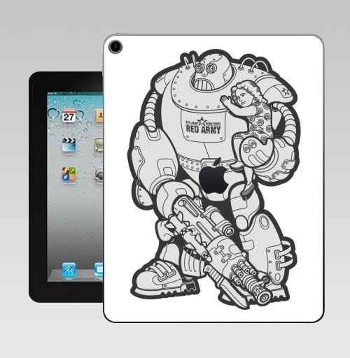 Наклейка на Планшет Apple iPad 10.2 Gen 8 Wi-Fi На страже границ!,  купить в Москве – интернет-магазин Allskins, мужик, военные, робот, пикник, 300 Лучших работ