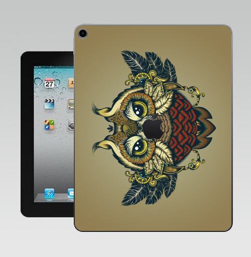 Наклейка на Планшет Apple iPad 10.2 Gen 8 Wi-Fi Совуха,  купить в Москве – интернет-магазин Allskins, милые животные, 300 Лучших работ, сова, птицы, королева, цвет