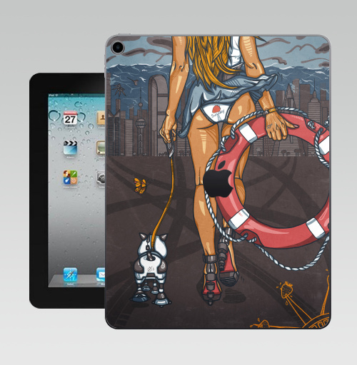 Наклейка на Планшет Apple iPad 10.2 Gen 8 Wi-Fi Спасательница,  купить в Москве – интернет-магазин Allskins, мода, глянец, девушка