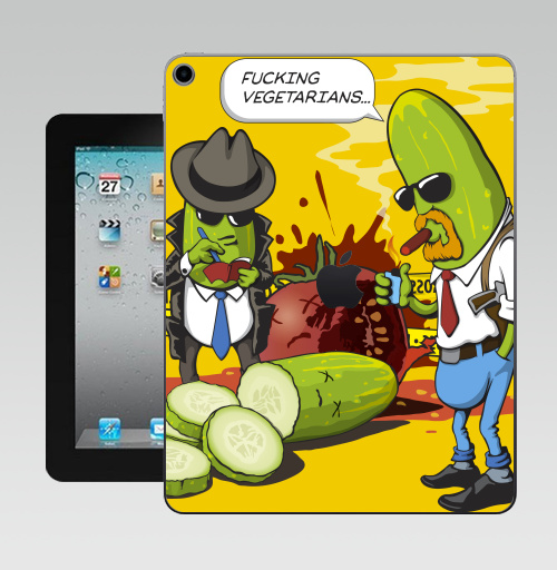Наклейка на Планшет Apple iPad 10.2 Gen 8 Wi-Fi Crime Story,  купить в Москве – интернет-магазин Allskins, детектив, полиция, персонажи, овощи, вегетарианство, кино, 300 Лучших работ
