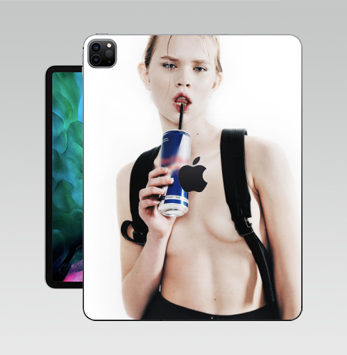 Наклейка на Планшет Apple iPad Pro 12.9 (2020) A2229 Девочка с трубочкой,  купить в Москве – интернет-магазин Allskins, модели, секс, фотография