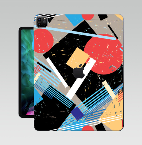 Наклейка на Планшет Apple iPad Pro 12.9 (2020) A2229 Авангард,  купить в Москве – интернет-магазин Allskins, графика, абстракция, мода, авангард, геометрия, паттерн, ткань