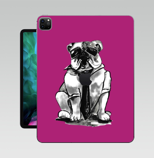 Наклейка на Планшет Apple iPad Pro 12.9 (2020) A2229 Гроза района,  купить в Москве – интернет-магазин Allskins, собаки, персонажи, графика, розовый, прикол, круто