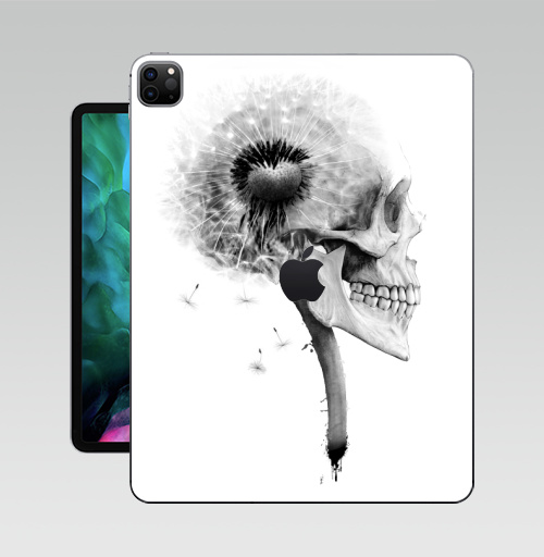 Наклейка на Планшет Apple iPad Pro 12.9 (2020) A2229 ОДУВАНЧ,  купить в Москве – интернет-магазин Allskins, розыгрыш, прикол, череп, скелет, цветы, идея, металл, rock