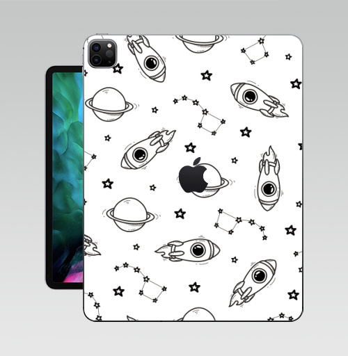 Наклейка на Планшет Apple iPad Pro 12.9 (2020) A2229 Космо-паттерн,  купить в Москве – интернет-магазин Allskins, классика, космос, полёт, звезда, созвездие, земля, вселенная