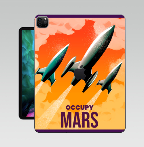 Наклейка на Планшет Apple iPad Pro 12.9 (2020) A2229 Оккупируй марс,  купить в Москве – интернет-магазин Allskins, мотивация, Марс, космос, земля, путешествия, захват