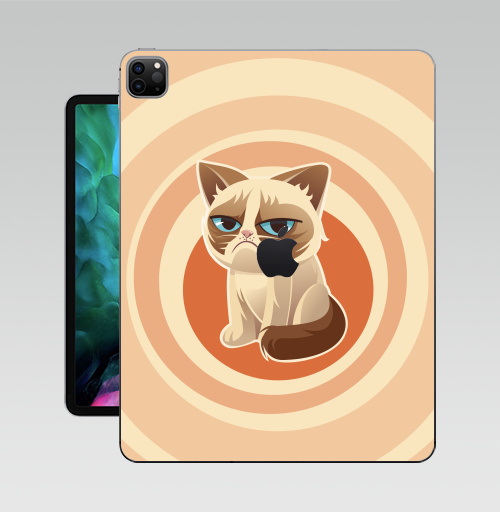Наклейка на Планшет Apple iPad Pro 12.9 (2020) A2229 Сурове, грустне, котячне,  купить в Москве – интернет-магазин Allskins, милые животные, 300 Лучших работ, любовь, кошка, персонажи, женские