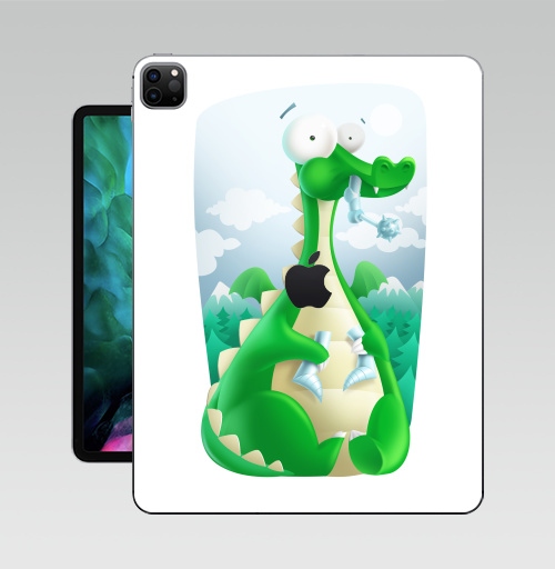 Наклейка на Планшет Apple iPad Pro 12.9 (2020) A2229 Какой рыцарь?,  купить в Москве – интернет-магазин Allskins, женские, для_влюбленных, сказки, рыцарь, дракон, графика, жизнь, любовь, животные, динозавры