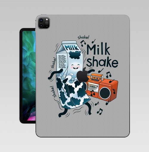 Наклейка на Планшет Apple iPad Pro 12.9 (2020) A2229 MilkShake!,  купить в Москве – интернет-магазин Allskins, музыка, еда, ноты, танцы, коктейль, молочный