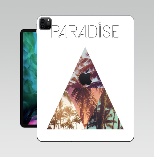 Наклейка на Планшет Apple iPad Pro 12.9 (2020) A2229 Paradise,  купить в Москве – интернет-магазин Allskins, треугольник, абстракция, природа, рай, хипстер, пальмы, текстура