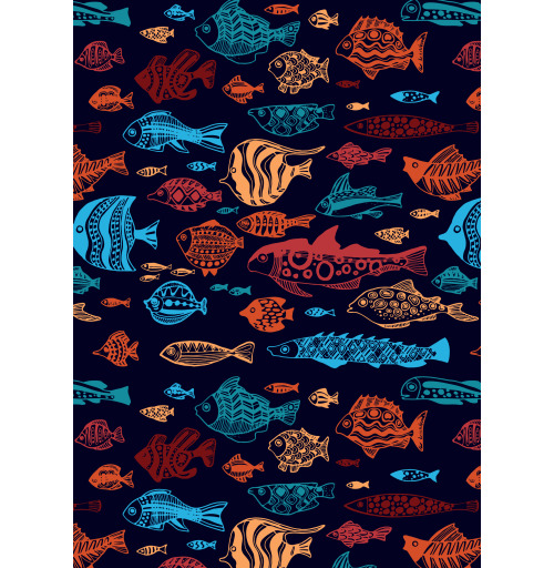 Наклейка на Планшет Apple iPad Air (2020) A2316 Подводное плавание,  купить в Москве – интернет-магазин Allskins, поп-арт, цвет, яркий, рыба, стая рыб, абстрактные, стилизованные, стильно, бесшовный, паттерн, желтый, голубой, красный, оранжевый, бирюзовый, косяки, под водой, подводный, морская