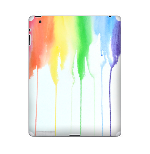 Наклейка на Планшет Apple iPad Радуга,  купить в Москве – интернет-магазин Allskins, спектр, акварель, радуга