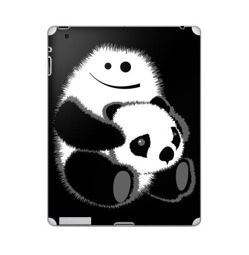 Наклейка на Планшет Apple iPad Привет!,  купить в Москве – интернет-магазин Allskins, панда, безбашенная, белый, черный, 300 Лучших работ