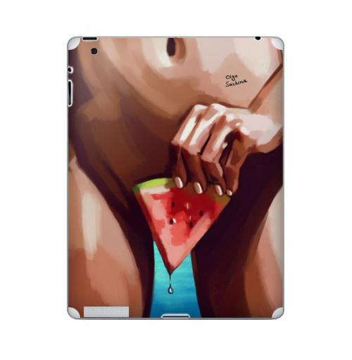 Наклейка на Планшет Apple iPad Сочное лето,  купить в Москве – интернет-магазин Allskins, секс, лето, морская, арбуз, сочно, яркий