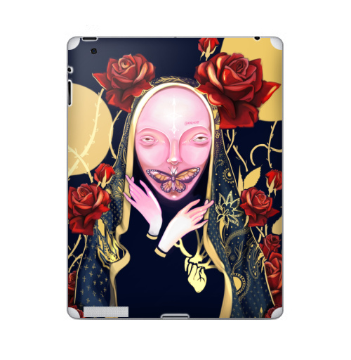 Наклейка на Планшет Apple iPad Инсомния,  купить в Москве – интернет-магазин Allskins, красота, современное, демоны, кукла, ба, бабачка, розы, руки, накидка, человек