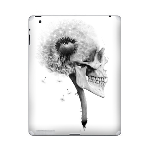 Наклейка на Планшет Apple iPad ОДУВАНЧ,  купить в Москве – интернет-магазин Allskins, розыгрыш, прикол, череп, скелет, цветы, идея, металл, rock