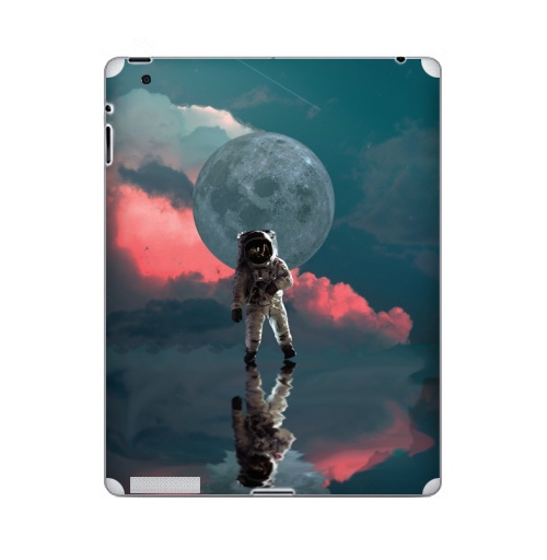 Наклейка на Планшет Apple iPad Я один,  купить в Москве – интернет-магазин Allskins, космос, космонавтика, одиночество, луна, небо