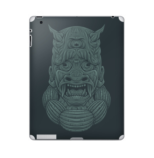 Наклейка на Планшет Apple iPad СТРАДАЛЕЦ,  купить в Москве – интернет-магазин Allskins, мистика, персонажи, маска, демоны, Япония, японская, Мифы, сказки, лицо, монстры, статуя, классика