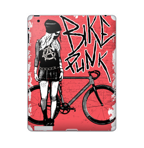 Наклейка на Планшет Apple iPad Панк Райдер,  купить в Москве – интернет-магазин Allskins, байк, панк, велосипед, спорт, рок, мотоцикл, мтб, ride, музыка