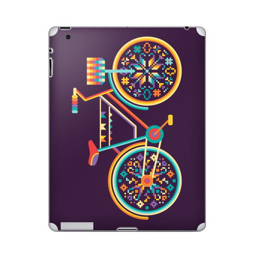 Наклейка на Планшет Apple iPad Hippie Bike,  купить в Москве – интернет-магазин Allskins, велосипед, хиппи, женские