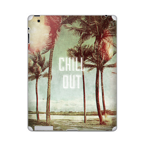 Наклейка на Планшет Apple iPad Chil! Out,  купить в Москве – интернет-магазин Allskins, винтаж, лето, природа, пальмы, текстура, чилл