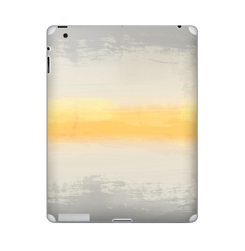 Наклейка на Планшет Apple iPad Лучик света,  купить в Москве – интернет-магазин Allskins, серый, желтый, узор, текстура, паттерн