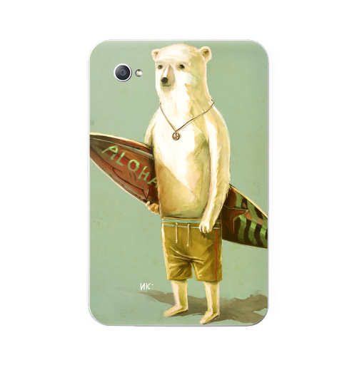 Наклейка на Планшет Samsung Galaxy Tab 7 (P1000) Алоха,  купить в Москве – интернет-магазин Allskins, серфинг, медведь, лето, 300 Лучших работ