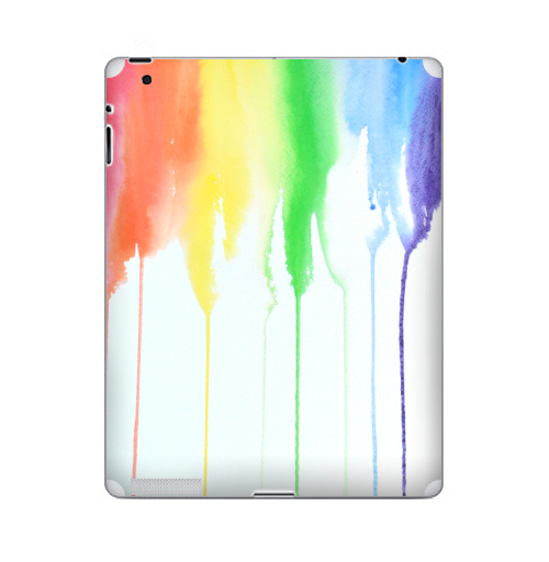Наклейка на Планшет Apple iPad 2 / iPad 3 Радуга,  купить в Москве – интернет-магазин Allskins, спектр, акварель, радуга