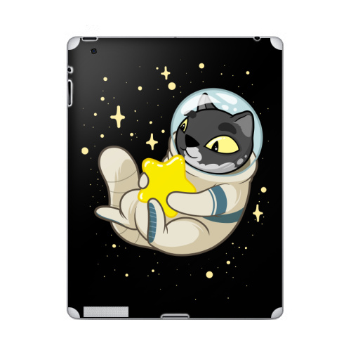 Наклейка на Планшет Apple iPad 2 / iPad 3 Ты моя звезда,  купить в Москве – интернет-магазин Allskins, звезда, кошка, космос, космокот, астронавт, персонажи, иллюстраторы